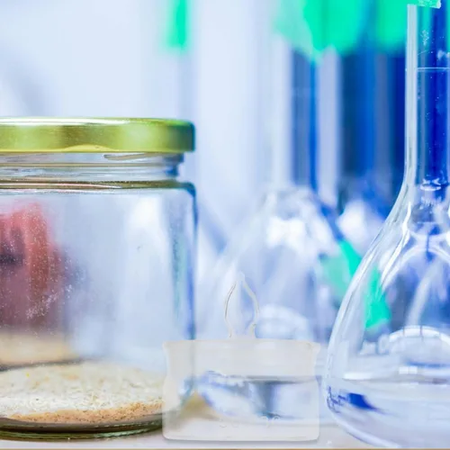 Vista 6 de iplusmile Botella de pesaje de laboratorio con tapa, paquete de 2 frascos de pesaje de vidrio transparente para muestras químicas y biológicas