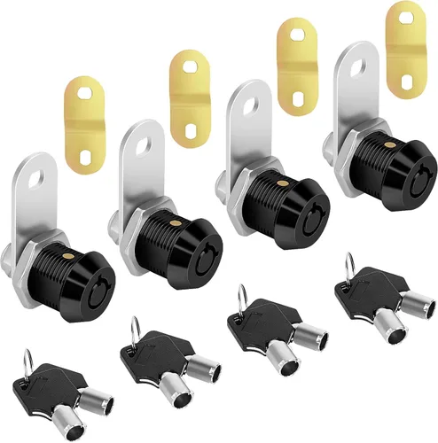 Vista 8 de Cam Locks - Cerradura de almacenamiento para autocaravana con llave igual, cilindro de 7/8 pulgadas que se adapta a un grosor máximo de puerta