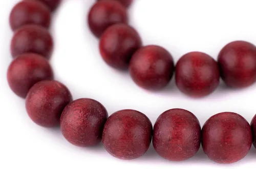 Vista 153 de TheBeadChest: cuentas de madera redondas naturales de 0.315 pulgadas, cuentas de madera sueltas espaciadoras para fabricar joyas, 4 tamaños