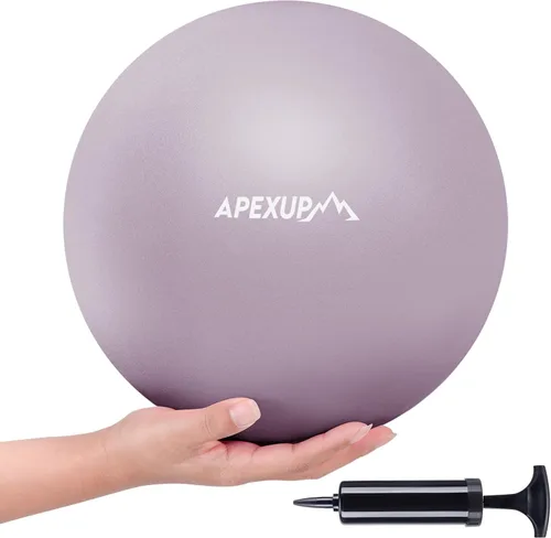 Vista 14 de APEXUP 9 Inch Pilates Ball Small Exercise Ball for Yoga, Fitness, Balance, Core Workout, Physical Therapy
