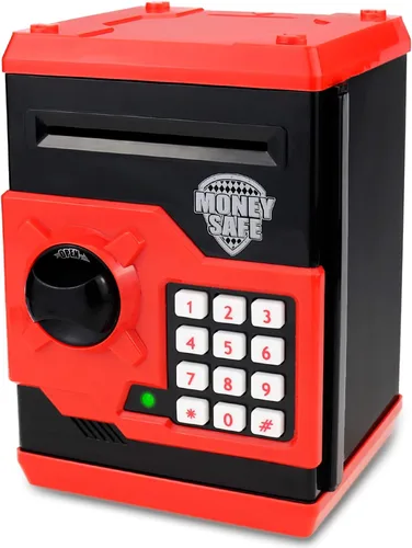 alcancía electrónica para niños, gran juguete de regalo para niños, caja de ahorro de papel con desplazamiento automático, alcancía con contraseña,