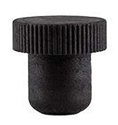 North Mountain Supply TCAB-12 Bar Top Tasting Corks - Synthetic Cork All Black - Bag of 12
