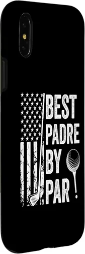 Vista 3 de iPhone XXS Best Padre By Par USA Flag Golf Father's Day Golfing Dad Case
