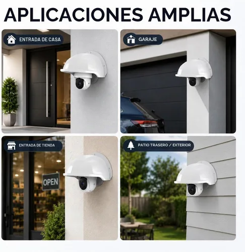 Vista 7 de HOMSFOU Protector de cubierta de cámara resistente a la intemperie para exteriores, 2 piezas Negro