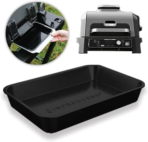 Bandeja de goteo para Ninja Woodfire Outdoor Grill Pro XL, Pro Connect XL, OG850 OG951 Bandeja de silicona reutilizable, no desechable y resistente