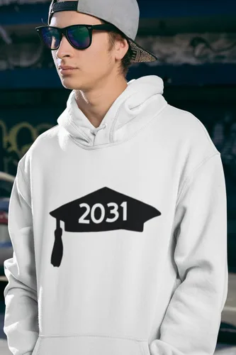 Vista 9 de Class of 2031 Graduation Cap Decal, Graduation T Shirt Transfer, DIY Graduate Shirt Patch, Grad Tshirt Sticker, HTV Vinyl Applique, Pick