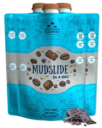 Vista 24 de Lt. Blender's Peach Bellini in a Bag – Mezclas de vino para granizado – Cada bolsa hace 1/2 galón de mezcla congelada de Peach Bellini – Mezcla