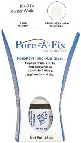 Porc-A-Fix - Kit de retoque de porcelana para Kohler White VOC compatible con KK-1V