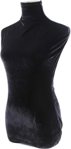 Vista 8 de Navadeal maniquí de terciopelo, silueta de la parte superior para exhibir prendas.