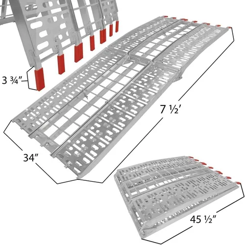 Vista 5 de Titan Ramps Rampas de carga para motocicletas de 7.5 pies - Capacidad de 1,000 libras