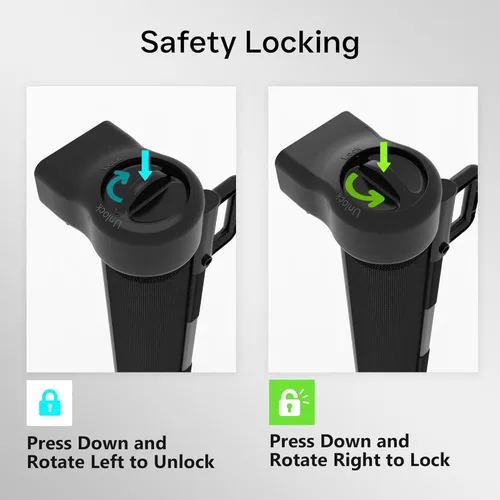 Vista 5 de Puerta retráctil para bebé, puerta de malla para bebés o puerta de malla para perros, 34 pulgadas de alto, se extiende hasta 55 pulgadas de ancho