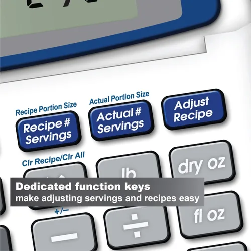 Vista 3 de Calculated Industries 8305 KitchenCalc PRO Calculadora de conversión de recetas y matemáticas culinarias con 2 temporizadores digitales para chefs