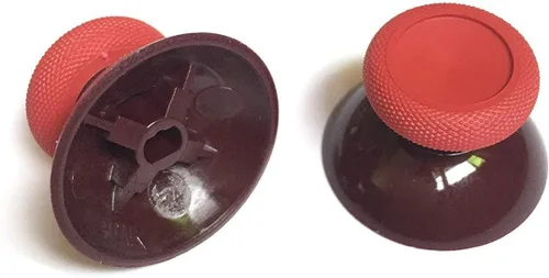 Tapa de agarre analógica 3D para joystick de pulgar de repuesto para Xbox One, One Slim, X, Elite, PS4 Controller (rojo)