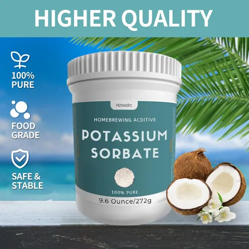 Vista 2 de Sorbato de potasio de 9.6 oz para hacer vino, 100% puro