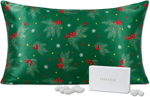 Vista 11 de THXSILK Juego de 2 fundas de almohada 100% seda de morera para cabello y piel, fundas de almohada de seda de morera de grado 6A+ ultra suaves