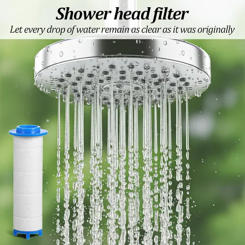 Vista 6 de 10 filtros de cabezal de ducha, 2.76 x 0.95 pulgadas, cartucho de repuesto de algodón PP para varias especificaciones de cabezales de ducha