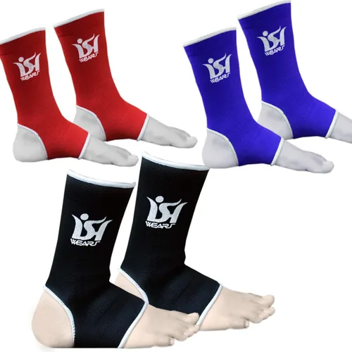 Tobillera para tobillo y pie de artes marciales marciales mixtas para boxeo, almohadillas de protección para Kick Muay Thai UFC Gym (Negro, junior)