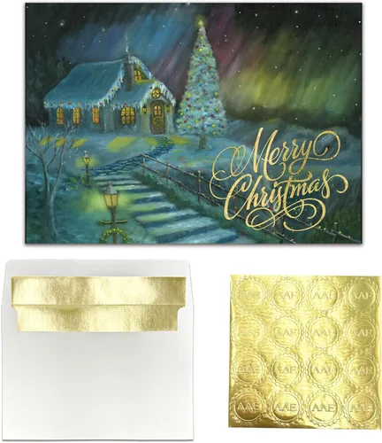 Vista 30 de African American Expressions - Juego de tarjetas navideñas en relieve en caja - Diseños de temporada inspiradores - Juego de 15 (5x7) tarjetas