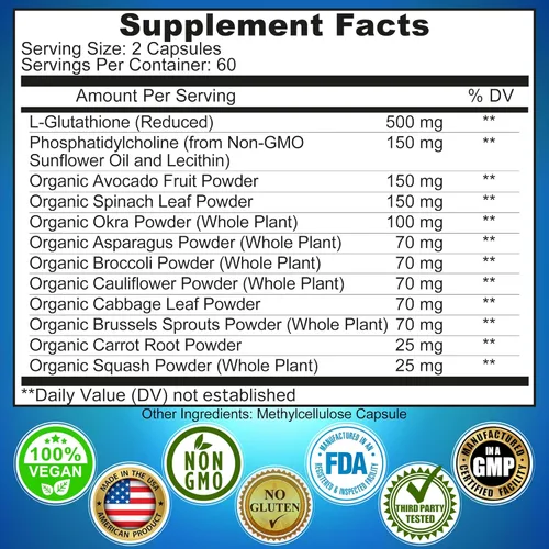 Vista 8 de SUPPLEMENTS STUDIO Paquete de apoyo inmunológico – Vitamina C liposomal 1500 mg + glutatión liposomal 500 mg + quercetina con bromelina, zinc