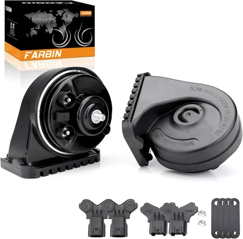 Vista 15 de FARBIN Interfaz especial bocina de auto compatible con Toyota 12V bocina de coche ruidosa de doble tono eléctrico bocinas de caracol impermeable