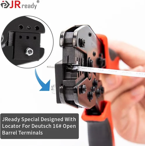 Vista 5 de JRready Kit de conectores Deutsch, conector de 2 pines, 3 4 6 8 12 pines grises impermeables DT DTM, herramienta de crimpado Deutsch, contactos