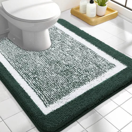 Vista 78 de OLANLY Alfombras de baño 24x16, tapetes de baño extra suaves y absorbentes de microfibra, antideslizantes, lavables a máquina, secan rápido