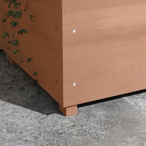 Vista 9 de Outsunny - Macetero de jardín elevado con enrejado arqueado para plantas trepadoras de enredadera, flores colgantes, macetero de madera