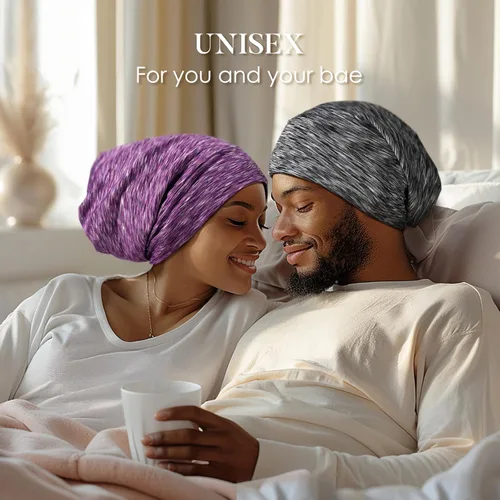 Vista 6 de LULUSILK Gorro de dormir con forro de seda de morera, no más cabello enredado y encrespado, envoltura de pelo de seda que se mantiene en su lugar