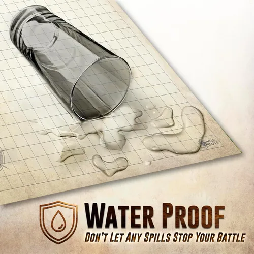 Vista 7 de Melee Mats DND Map Starter Set - 24" x 36", Rejilla de Terreno de Batalla de Borrado Húmedo y Seco para Calabozos y Dragones - Experiencia