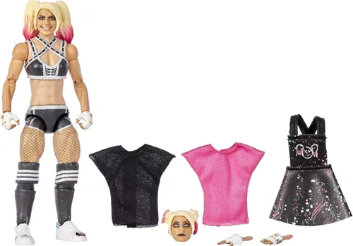 Mattel WWE Ultimate Edition - Conjunto de figura de acción y accesorios, Alexa Bliss de 6 pulgadas coleccionable con 30 puntos de articulación,