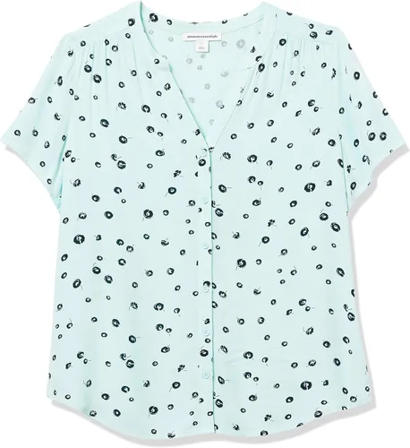 Vista 5 de Tienda Essentials - Blusa tejida de manga corta para mujer