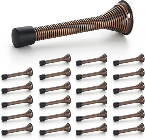 Vista 27 de Ravinte Topes de Puerta, Paquete de 30 Topes de Puerta de Resorte Blancos con Tope de Goma, Topes de Puerta para la Parte Inferior de la Puerta