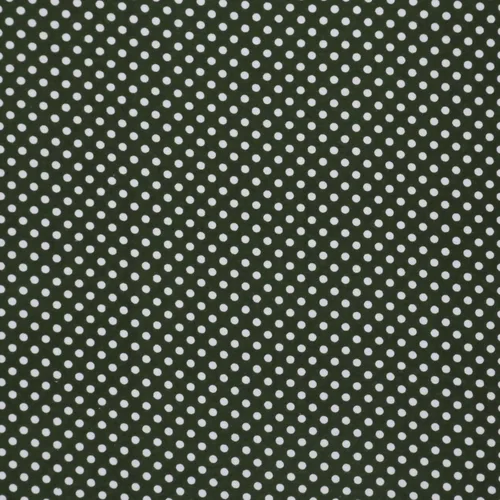 Vista 7 de Mook Fabrics Franela PRT Polka Dot, corte negro/blanco por The Yard