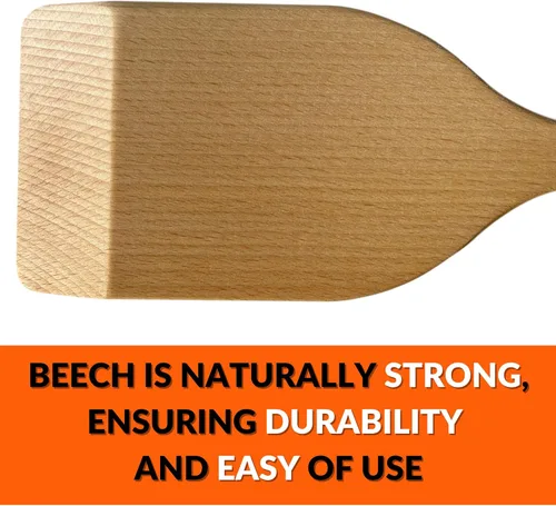 Vista 4 de Paleta mezcladora de madera de haya de 36 pulgadas, fabricada en Ucrania, mango largo para cocinar cangrejos cajún hervir y preparar cerveza