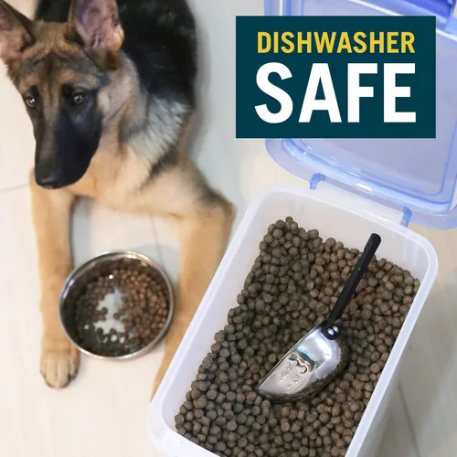 Vista 5 de OurPet's Durapet - Cuchara de acero inoxidable, 1 taza, color plateado