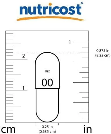 Vista 6 de Cápsulas de ácido aspártico Nutricost (180 cápsulas) (porción de 0,106 oz), 1 botella, 1
