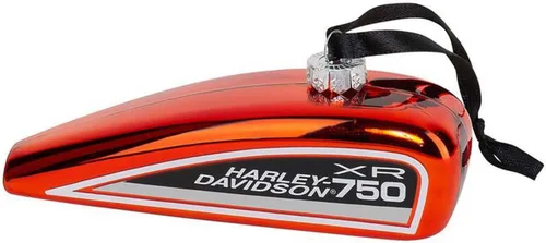 Vista 2 de Harley-Davidson XR-750 - Adorno colgante de cristal para árbol de Navidad