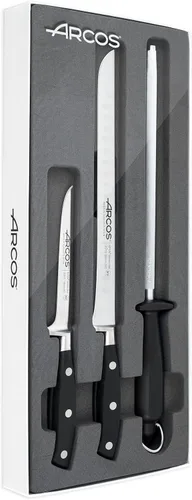 Vista 50 de Arcos Forged Riviera Series - Suela/Cuchillo de pescado de 7 pulgadas - Hoja de acero inoxidable de nitrum - Mango negro de polioximetileno (POM)