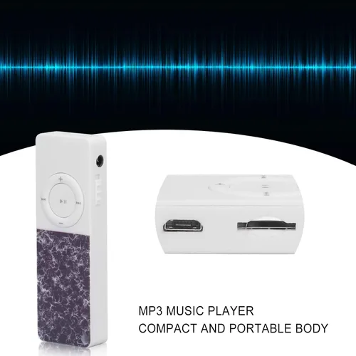 Vista 5 de Delgado multifunción HiFi sin pérdida de sonido 64GB reproductor MP3 para amantes de la música (negro)