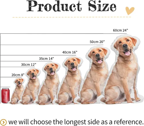 Vista 7 de Almohadas personalizadas con imagen, almohada corporal personalizada, almohada personalizada para mascotas, regalos conmemorativos, regalos