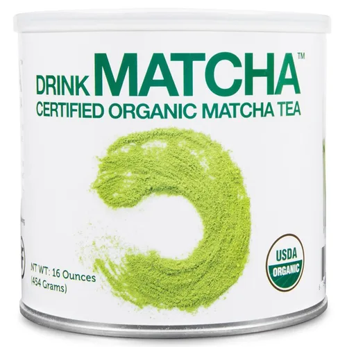 Vista 10 de Matcha DNA - Té verde matcha en polvo con certificación orgánica, lata de 8 onzas