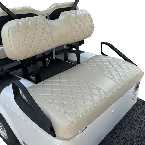 Vista 11 de NOKINS Funda de asiento de diamante para carrito de golf para Club Car EZGO Yamaha, funda de asiento de vinilo para carrito de golf