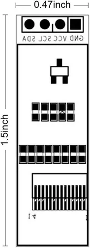 Vista 4 de DORHEA 10 unids 0.91 '' 12832 IIC I2C OLED módulo de pantalla 0.91 pulgadas I2C 128x32 SSD1306 módulo de pantalla LCD azul I2C OLED controlador DC