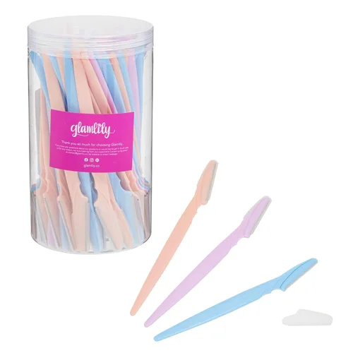Glamlily Herramienta de dermaplaning facial – Eliminación rápida del vello facial y removedor de pelusas de durazno – Maquinilla de afeitar de