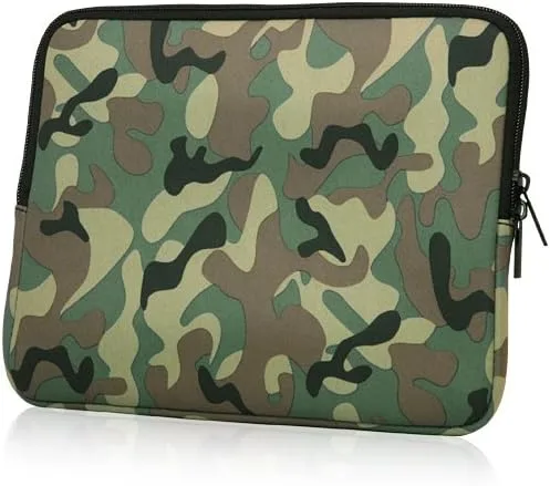 Vista 8 de BoxWave Funda compatible con Elgato Stream Deck XL - Traje de camuflaje con bolsillo, bolsillo de neopreno con cremallera para almacenamiento