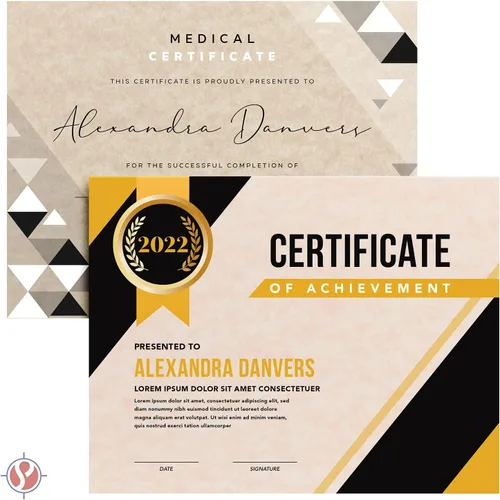 Vista 2 de Cartulina de pergamino envejecida – Tarjeta de pergamino multiusos para certificados, menús e invitaciones de boda Peso medio de 65 libras