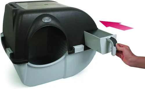 Vista 7 de Omega Paw EL-RA15-1 Elite Roll 'n Clean - Caja de arena (normal)