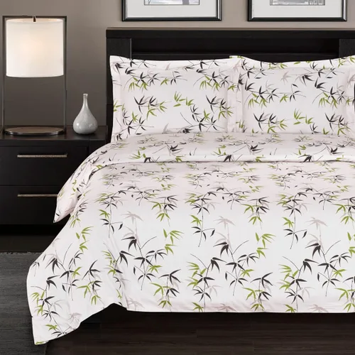 Vista 10 de Royal Hotel Bedding Agnes - Juego de funda de edredón floral de 3 piezas, tamaño King/Cal-King, 100% algodón, 300 hilos de algodón