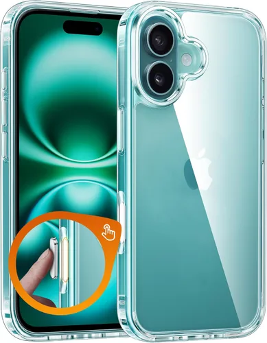 Vista 163 de FNTCASE para iPhone Air Case Clear: Fundas magnéticas para teléfono con protector de pantalla a prueba de caídas, compatibles con Magsafe, delgadas