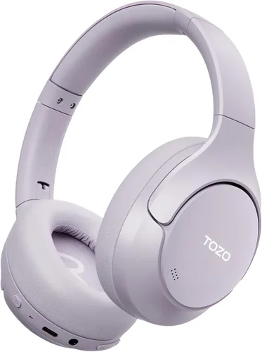 Vista 14 de TOZO Auriculares híbridos HT3 con cancelación de ruido, batería de 90 horas de duración inalámbrica sobre la oreja Bluetooth 6.0 auriculares